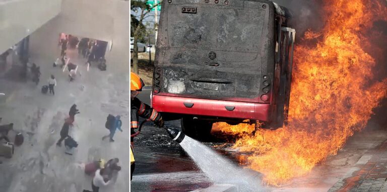 Terrified tourists in Puerto Vallarta watch shops and pharmacies get torched to the ground and toxic fumes blanket beaches: Live updates