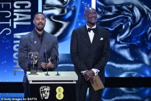 Viewers’ fury as BBC edits out ‘Free Palestine’ remark from BAFTA winner’s speech but decides to air N-word outburst despite two-hour time delay