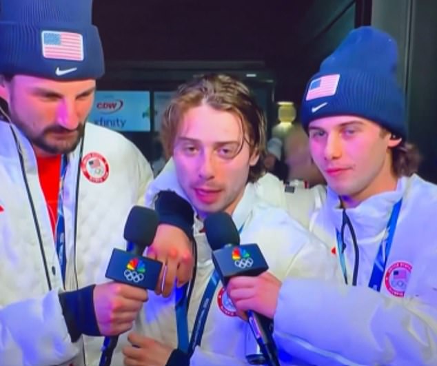 Patriotic USA hockey star shouts out American troops in boozy interview after beating Canada to win gold