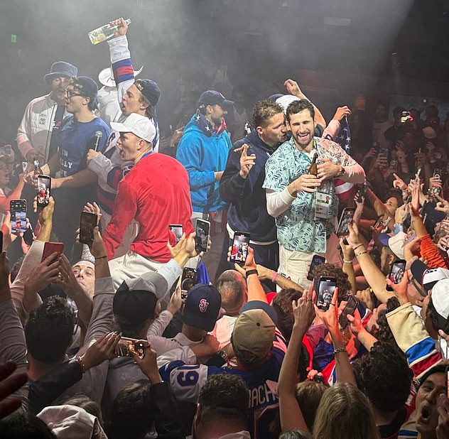Inside Team USA hockey stars’ booze-fueled $150k night in Miami as stars smoke cigars and party with fans to celebrate Winter Olympics gold
