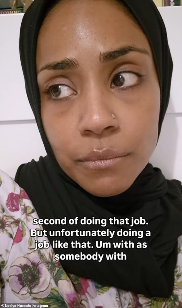 Great British Bake Off winner Nadiya Hussain breaks down in tears as she reveals she has quit teaching job at a primary school after it ‘played havoc with her health’