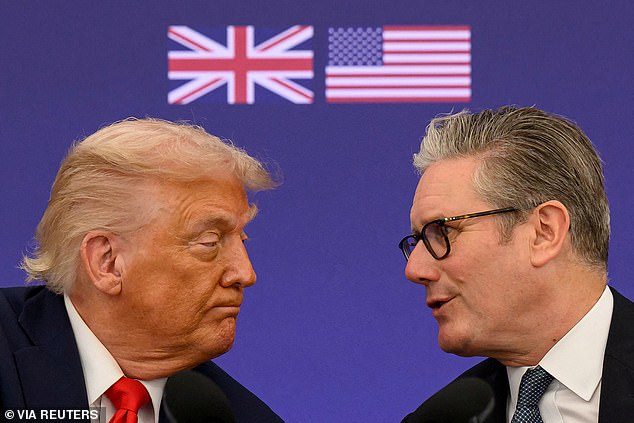 Relief for UK businesses as Trump’s new ‘global’ tariff takes effect at 10% instead of 15% he threatened… with Starmer’s deal on steel and cars still standing