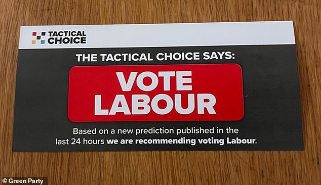 Labour is accused of ‘dirty tricks’ after ‘leaflets from fake tactical voting group arrive in letterboxes’ in Gorton hours before crucial by-election