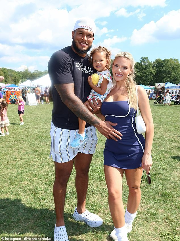 NFL WAG Hannah Brooke admits her fiance Jermaine Johnson’s trade from the Jets to the Titans is ‘bittersweet’