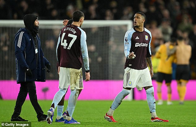 Aston Villa captain Ezri Konsa lashes out at his OWN FANS in ugly full-time exchange after surprise defeat by Premier League strugglers Wolves