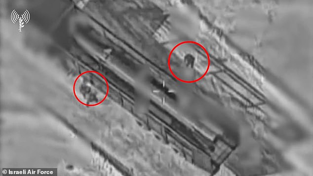 Incredible video shows US strike on Iranian troops as they were about to fire a missile