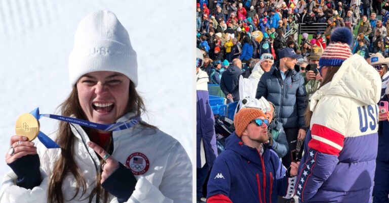 Olympic Athlete Breezy Johnson Hit Back At People Who Accused Her Fiancé Of “Stealing Her Moment” By Proposing After She Won Gold