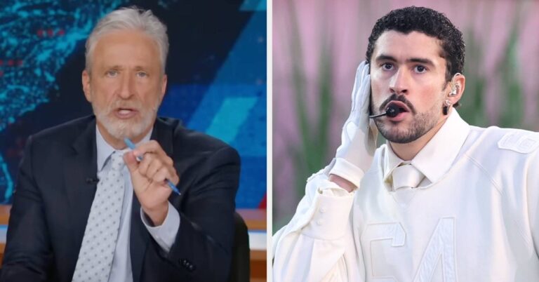 Jon Stewart Slams MAGA Over Bad Bunny Outrage