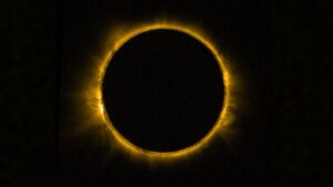 Blazing ring of fire’ eclipse seen from space photo of the day for Feb. 20, 2026