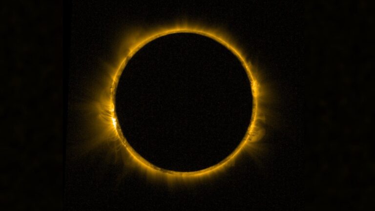 Blazing ring of fire’ eclipse seen from space photo of the day for Feb. 20, 2026