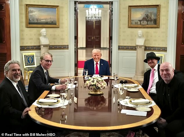 Trump reveals embarrassing secrets about Bill Maher during his trip to White House for dinner as truce between president and liberal late night host explodes