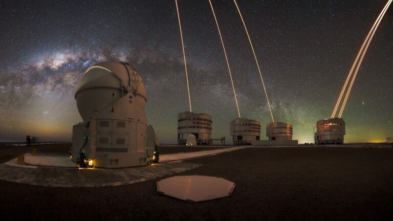 Lasers beam ‘artificial stars’ above Chile photo of the day for Feb. 17, 2026