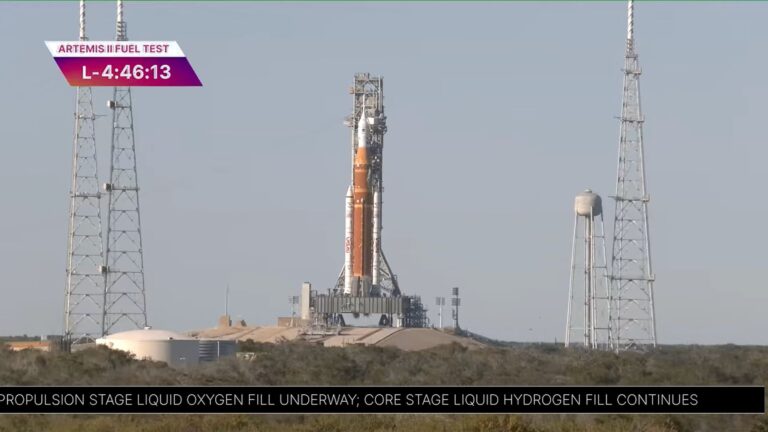 NASA fuels up giant Artemis 2 moon rocket. Yes, it’s a little leaky. So is it ready to fly?