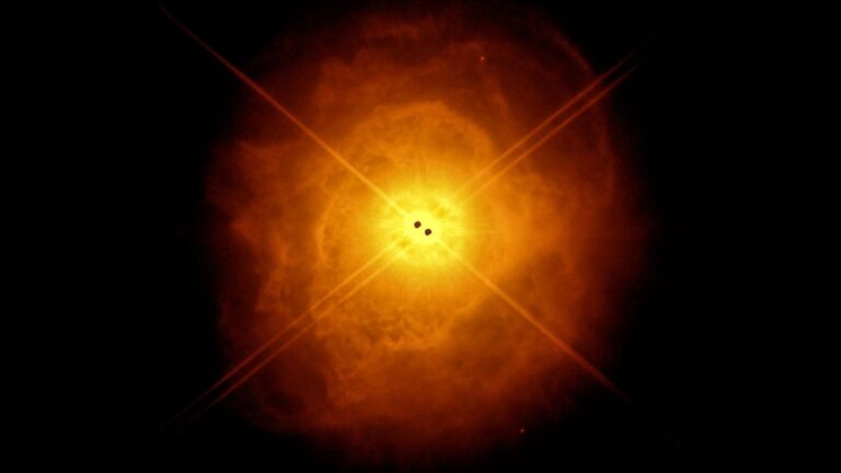 Two stars carve egg-shaped nebula photo of the day Feb. 24, 2026