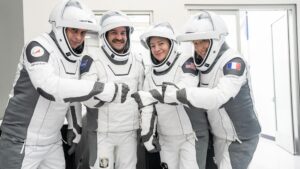 Who are the astronauts of SpaceX’s Crew-12 mission to the ISS?