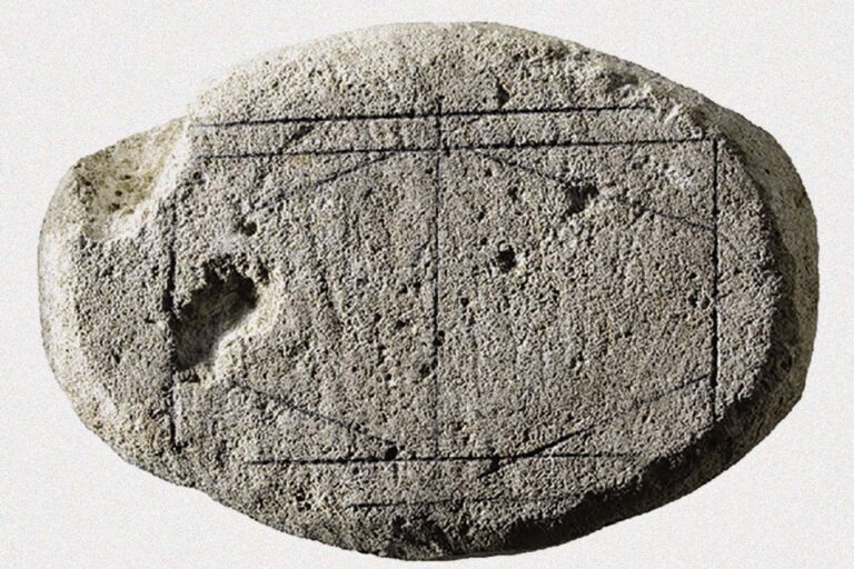 Is this carved rock an ancient Roman board game?
