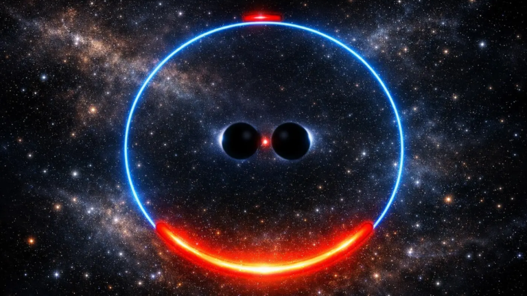 Starlight warped in the fabric of spacetime could help us find hidden black holes dancing together