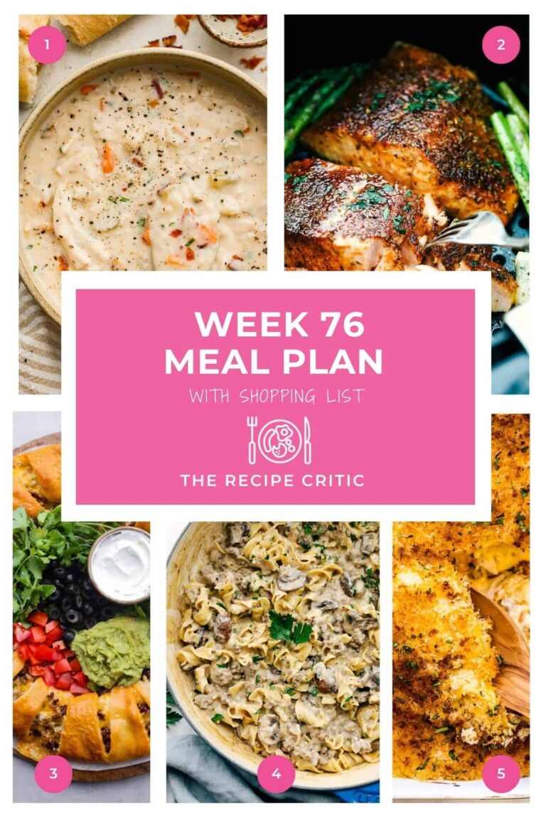 Weekly Meal Plan #76 | The Recipe Critic