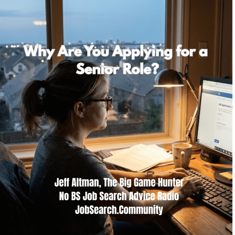 Why Are You Applying for a Senior Role?