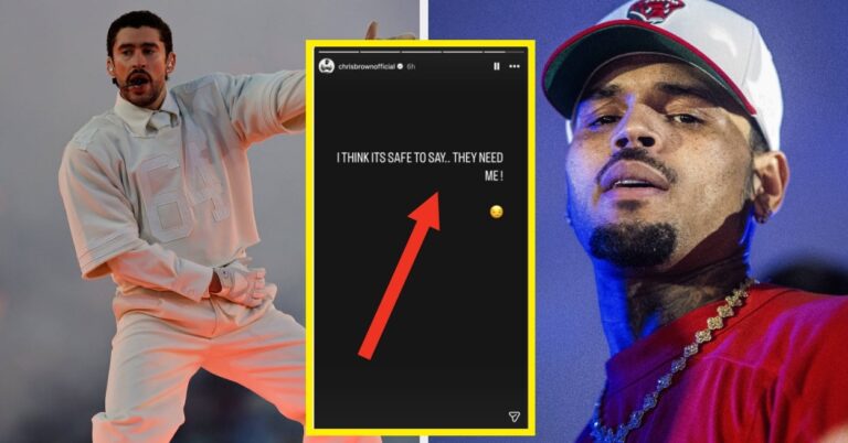 Chris Brown Reacts To Bad Bunny Super Bowl Claims