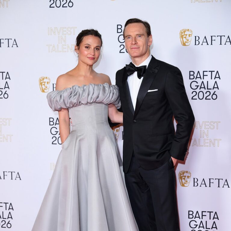 Michael Fassbender, Alicia Vikander Rare Red Carpet Date at BAFTA Gala 