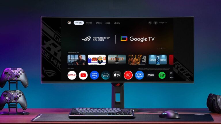 This one-of-a-kind gaming monitor has Google TV built in
