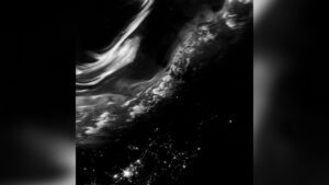 Satellite spies northern lights over Iceland and Canada photo of the day for Feb. 23, 2026