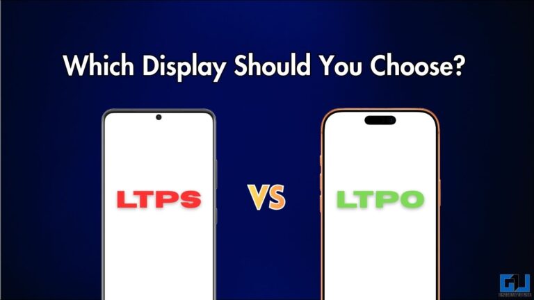 LTPS VS LTPO Display, Which One Is Better For You and Why