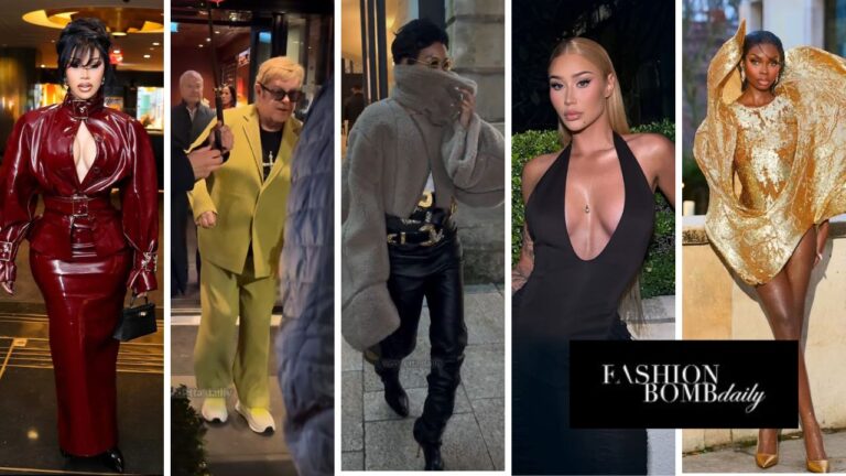 Top 5 Looks of January: Cardi B in a Burgundy Patent Rowen Rose Look, Elton John in a Lime Green Set, Teyana Taylor in Schiaparelli & More!