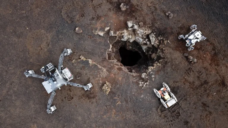 Robots descend into lava tubes to prepare for future Moon bases