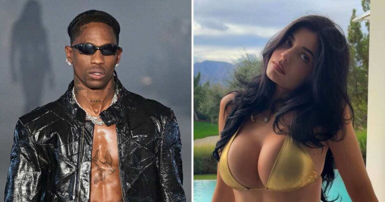 Travis Scott Seemingly Raps About Kylie Jenner’s Breast Implants in Rosary