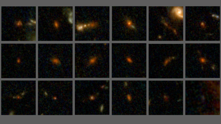 2 powerful telescopes team up to find 70 ancient galaxies with surprising levels of metals