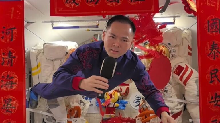 Chinese astronauts film music video in space to celebrate Lunar New Year 2026