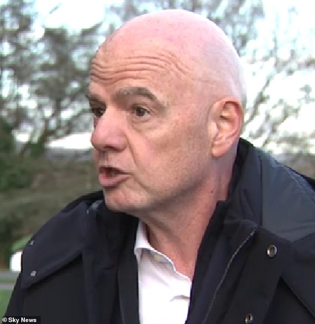 FIFA president calls for footballers who cover their mouths to be SENT OFF after Vinicius Jr racism row