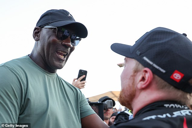Michael Jordan jokes he ‘just put up the money’ after his NASCAR team’s record-setting win in Texas