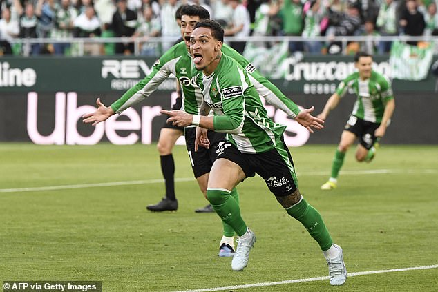 Former Man United flop Antony scores but later clashes with furious Real Betis fans after they blow 2-0 lead at Sevilla