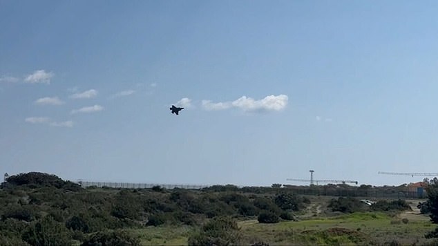 Smoke is seen rising near British base on Cyprus as RAF shoot down two drones after Iran launched second attack on island