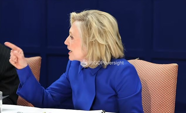 ‘I’m done with this!’ Shocking moment Hillary Clinton storms out of Epstein deposition