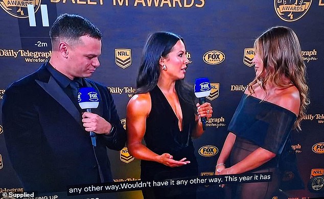 Footy presenter Jake Duke reveals what REALLY happened when he was ‘caught eyeing up an NRLW star’ at the league’s biggest awards night