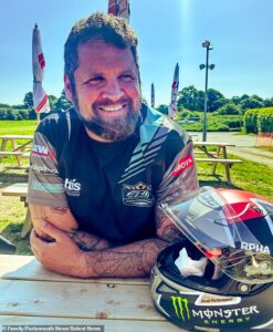 Army veteran, 37, who served tours in Afghanistan and Iraq died when he lost control of his new Harley-Davidson after the motorbike’s side stand dropped and scraped along the tarmac, inquest hears