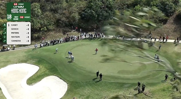Sudden drone crash halts LIV Golf event in Hong Kong as distracted Sergio Garcia tries to line up putt