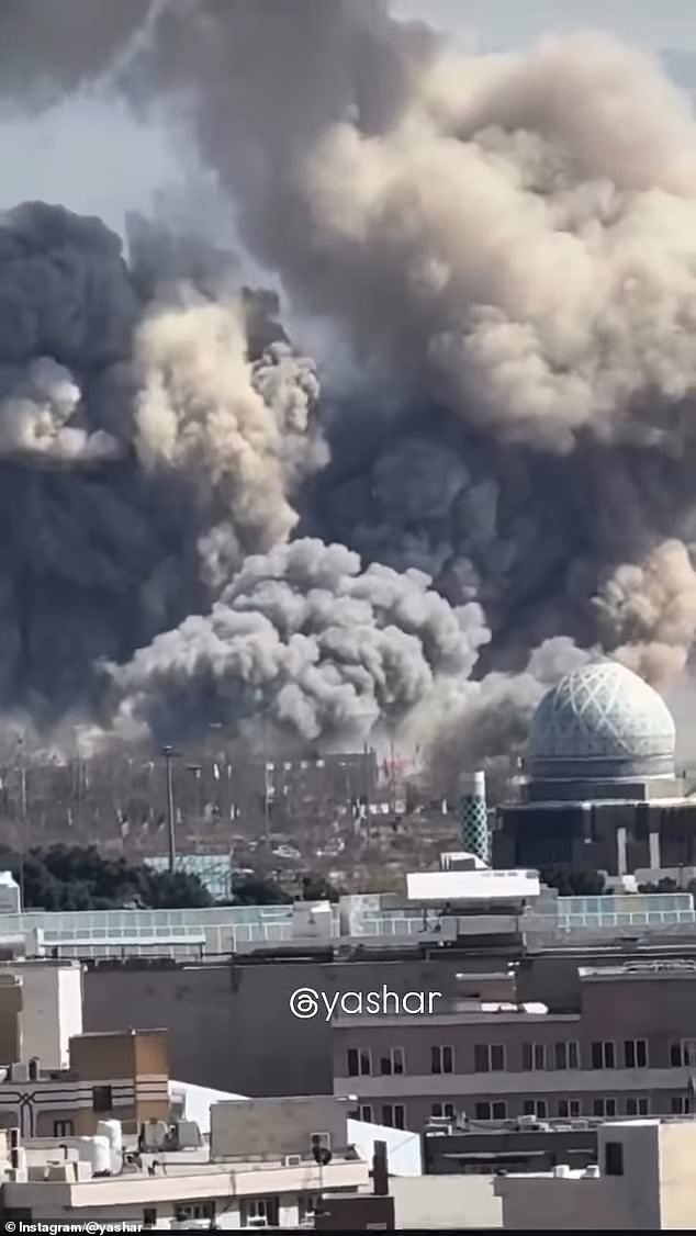 ‘Mediation efforts’ to end the war are underway with some Middle East countries, Iran’s president claims – as Tehran is pounded again