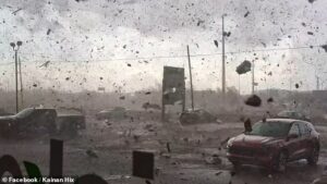 Death toll climbs as multi-vortex tornadoes rip through America’s heartland with almost 70 million people under severe weather warning