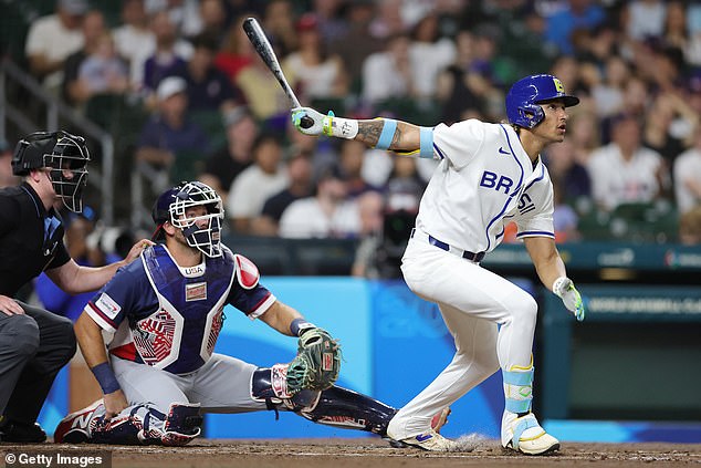Manny Ramirez’s son Lucas homers TWICE against Team USA as Brazil puts scare into heavy favorites at WBC