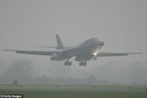 The big boys arrive: More US bombers fly in to UK airbase ahead of the ‘the big one’ as US promises ‘surge’ in attacks against Iran