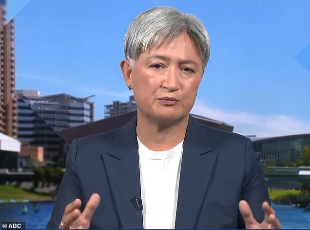 Penny Wong is asked the question all Aussies want answered about Iranian soccer team over fears players will be persecuted as they prepare to head home after staging protest against Islamic regime