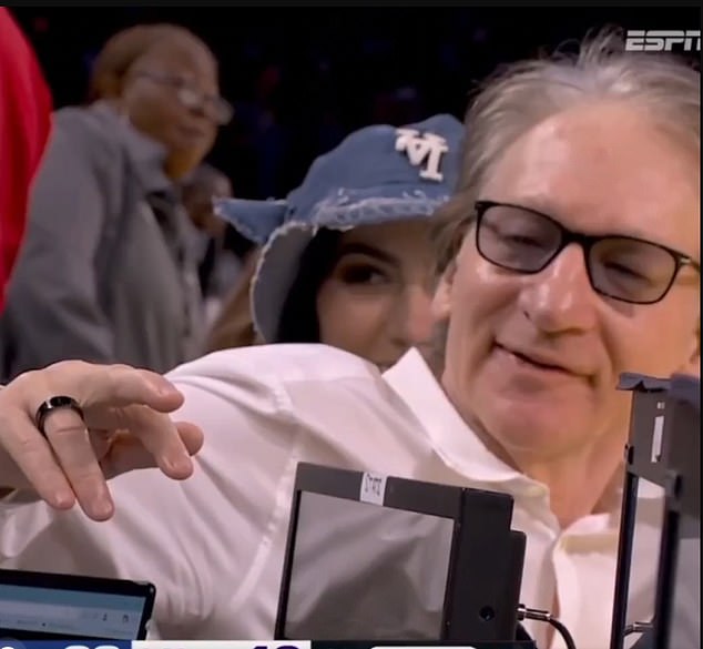Bill Maher is injured after NBA player crashes into his courtside seat at Lakers game