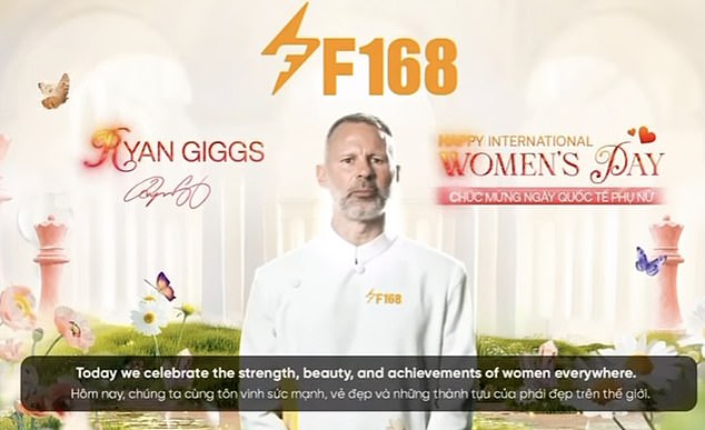 Former Man United star Ryan Giggs stars in video promoting International Women’s Day for Asian betting site in latest post-career move since domestic abuse allegations