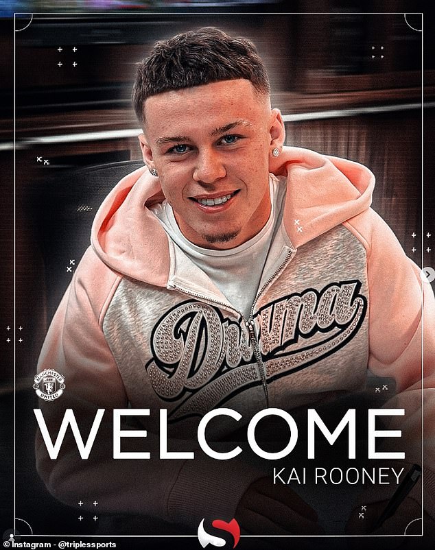 Kai Rooney, 16, signs for same super agent as his dad Wayne and Harry Maguire – as Man United starlet takes huge next step in his career