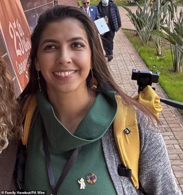Police release CCTV of missing Brazilian academic who vanished a week ago on visit to a UK university as her bag is found near boatyard ‘where she leapt over a fence’